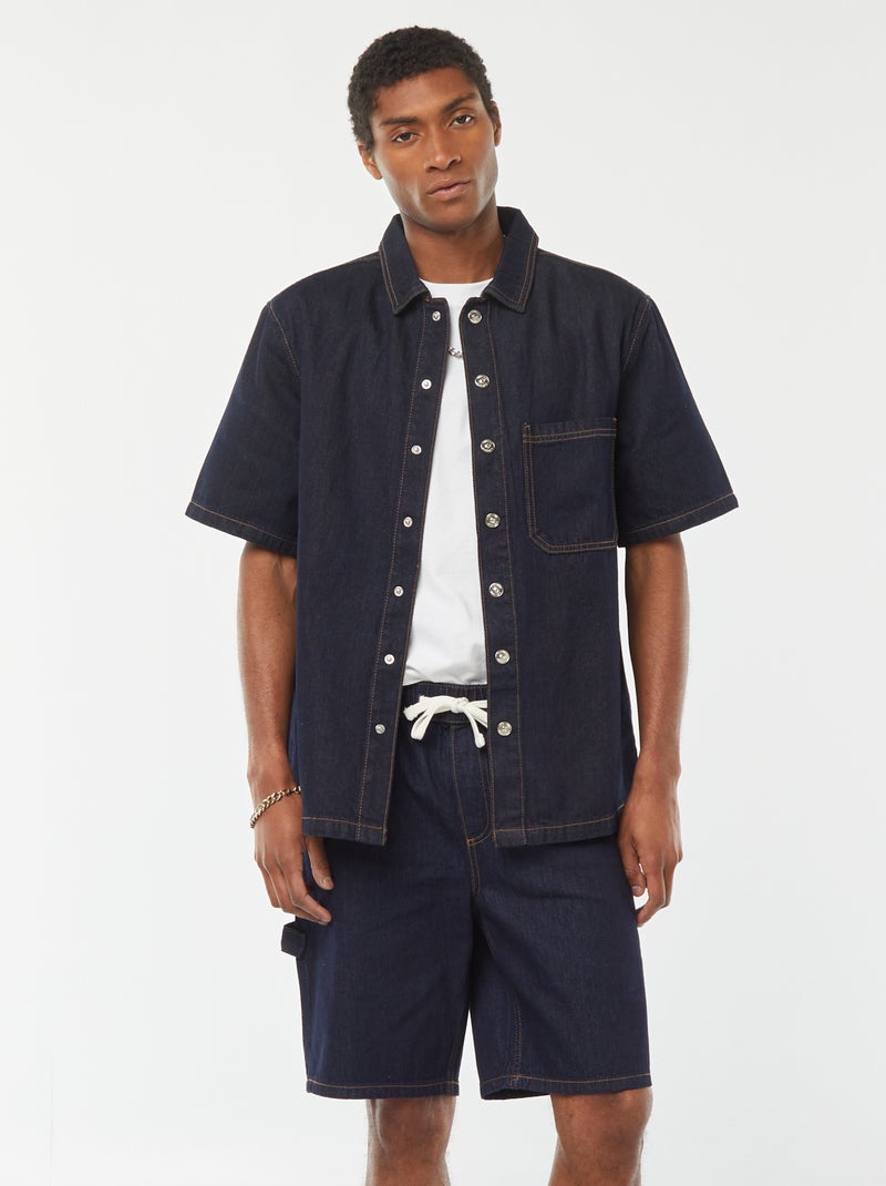 Bermuda in jeans con tasche Blu - Kiabi