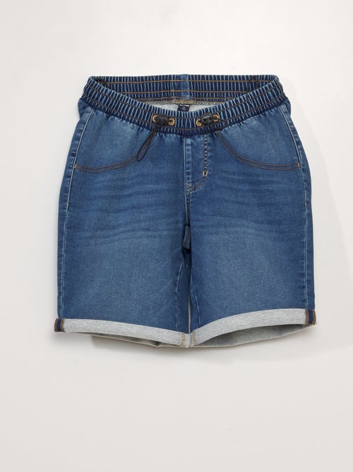 Bermuda in jeans con vita elasticizzata - So Easy - Kiabi