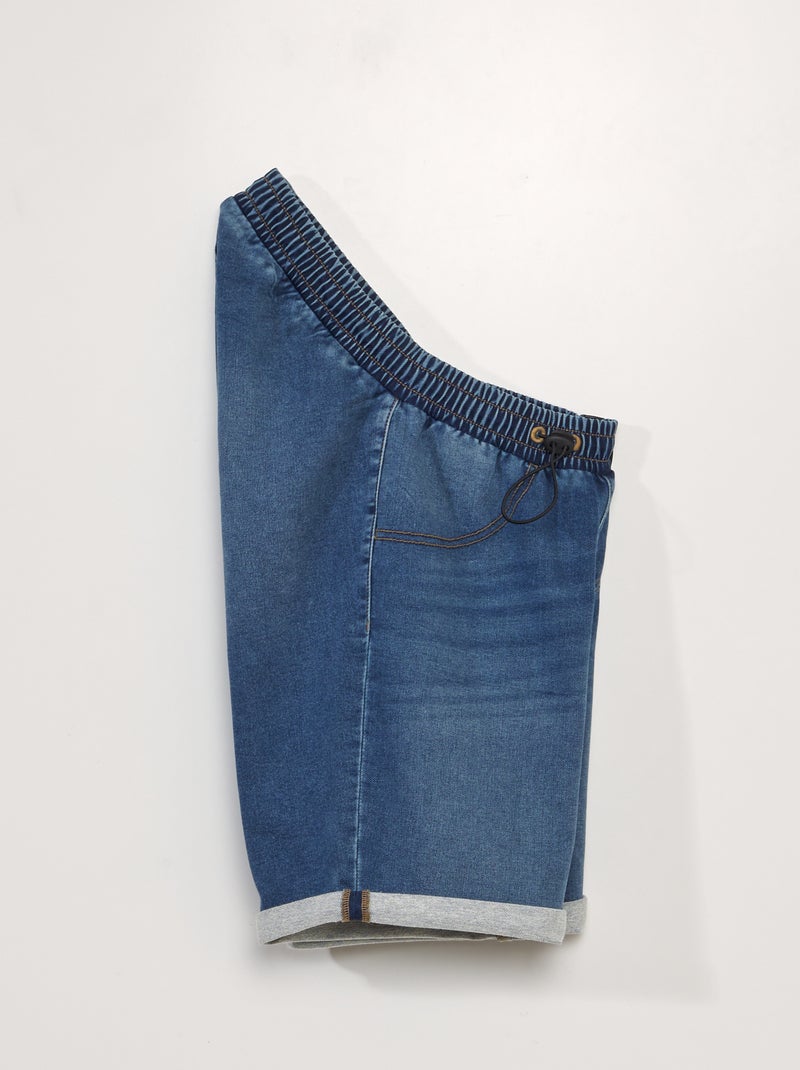 Bermuda in jeans con vita elasticizzata - So Easy BLU - Kiabi