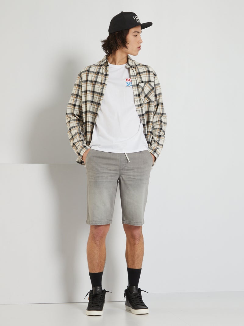 Bermuda in jeans GRIGIO - Kiabi