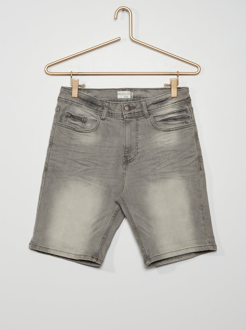 Bermuda in jeans regular fit GRIGIO - Kiabi