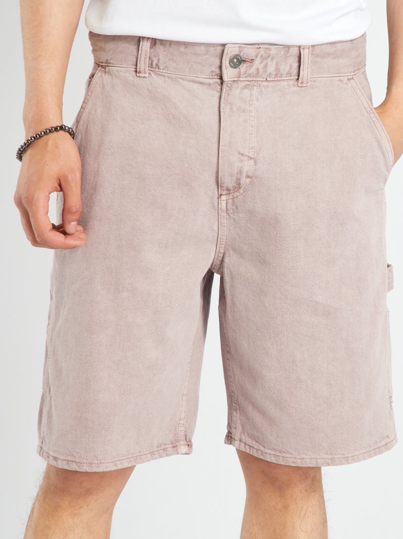 Bermuda in jeans rosa grigio - Kiabi