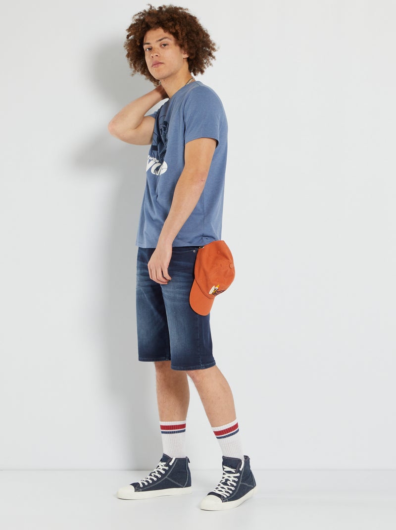 Bermuda in jeans stretch BLU - Kiabi