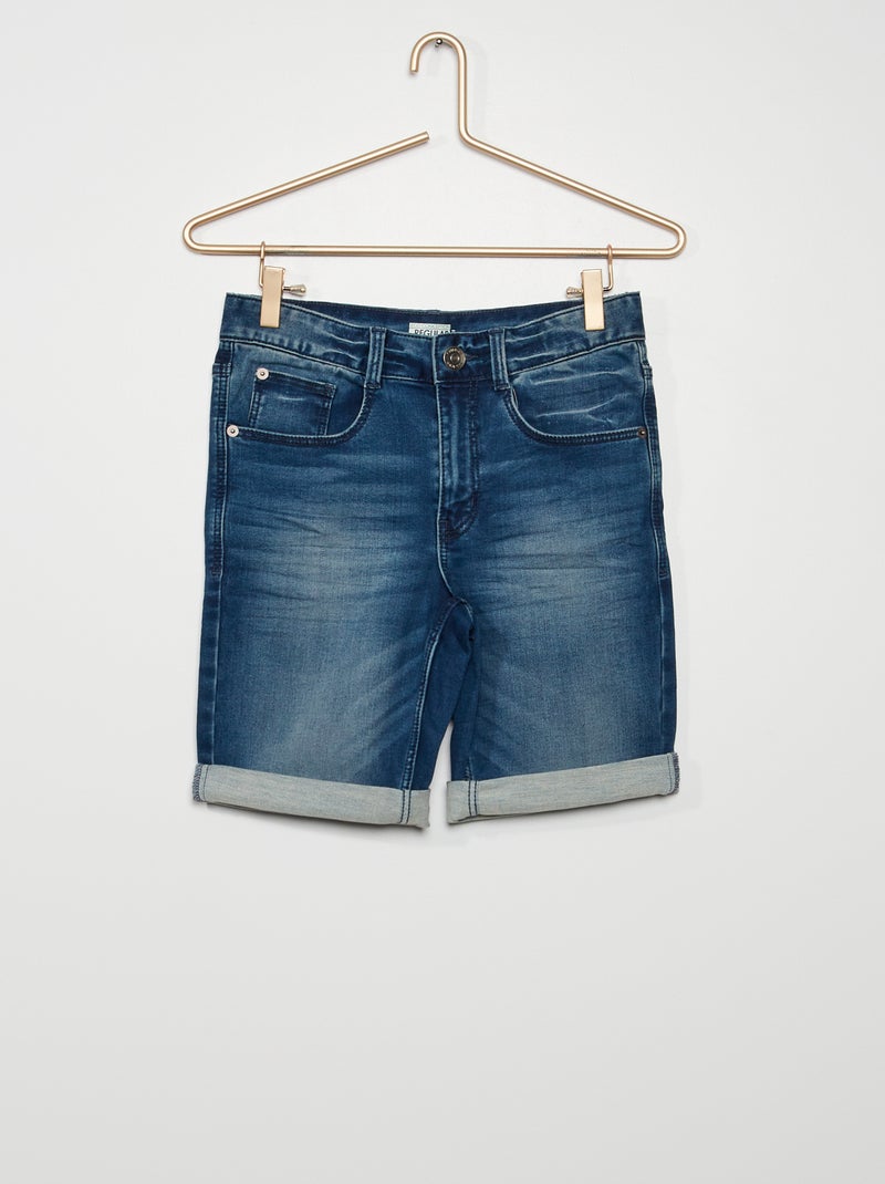 Bermuda in jeans stretch BLU - Kiabi