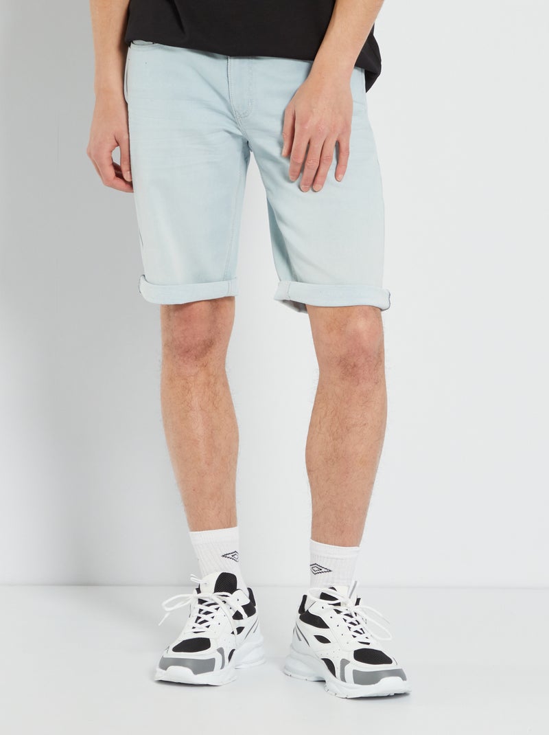 Bermuda in jeans stretch blu - Kiabi