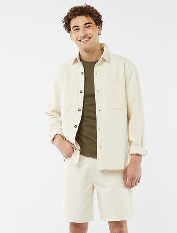 Bermuda in jeans taglio pinocchietto