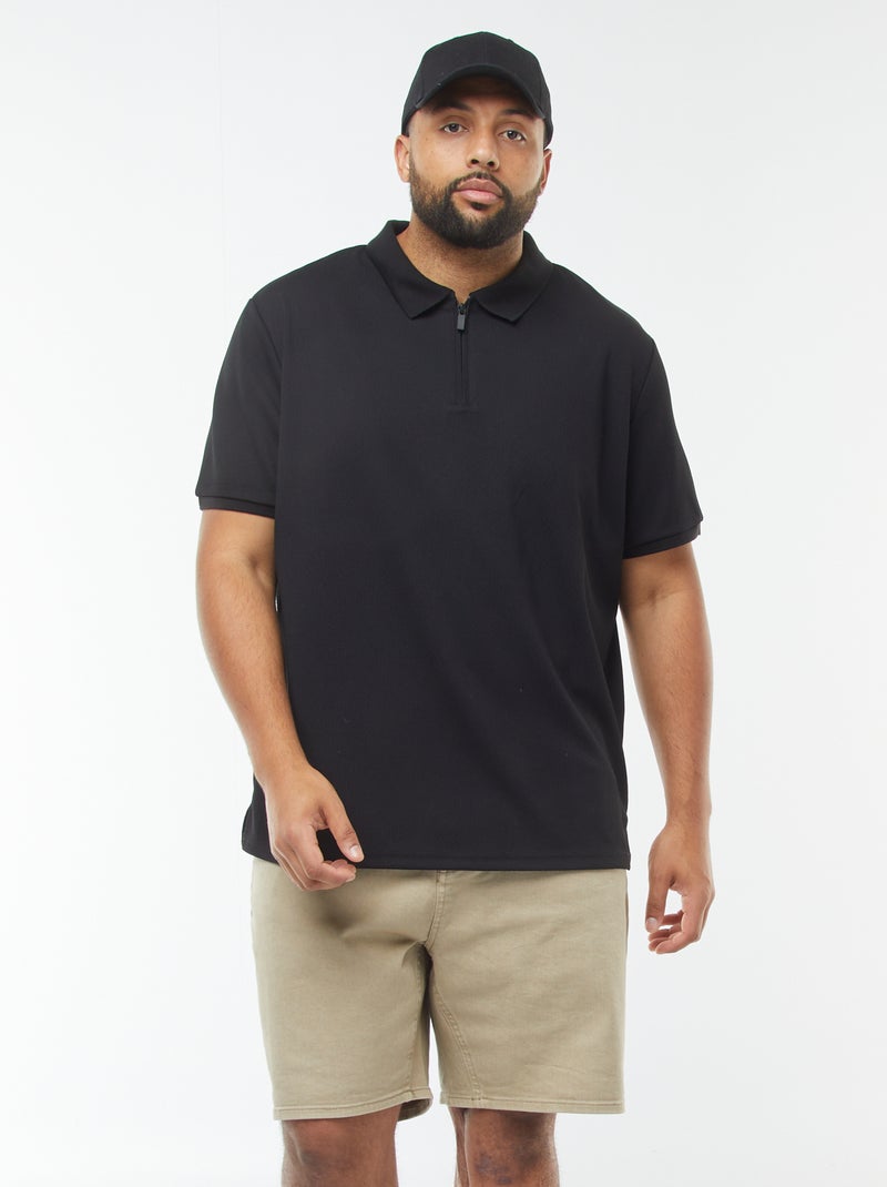 Bermuda in jeans tinta unita Beige - Kiabi