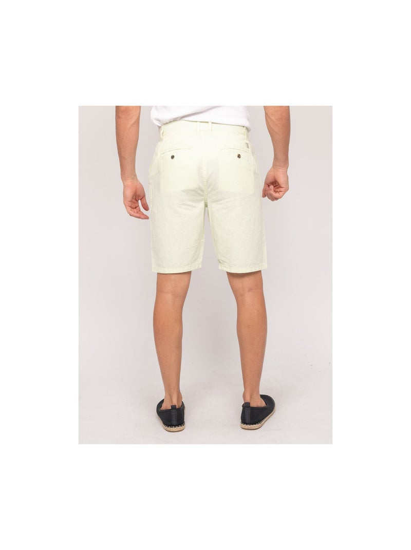 Bermuda in lino BAYPLUM Verde chiaro - Kiabi