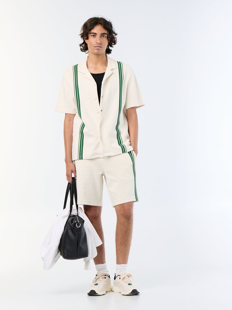 Bermuda in maglia pesante Beige - Kiabi