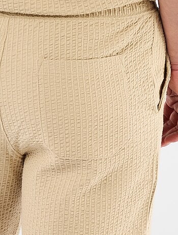 Bermuda in maglia pesante tinta unita