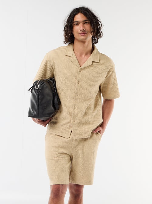 Bermuda in maglia pesante tinta unita - Kiabi