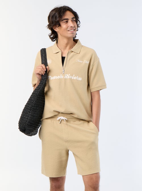 Bermuda in maglia pesante tinta unita - Kiabi