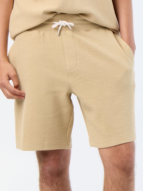 Bermuda in maglia pesante tinta unita - Kiabi