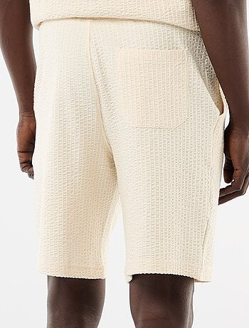 Bermuda in maglia pesante tinta unita