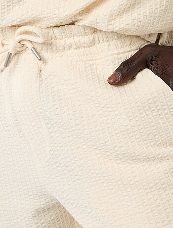 Bermuda in maglia pesante tinta unita