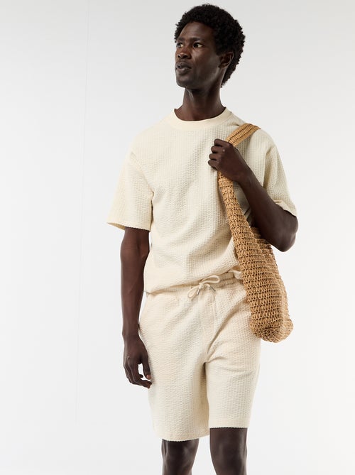 Bermuda in maglia pesante tinta unita - Kiabi