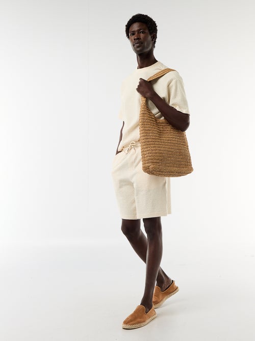 Bermuda in maglia pesante tinta unita - Kiabi