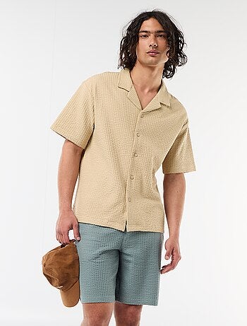 Bermuda in maglia pesante tinta unita