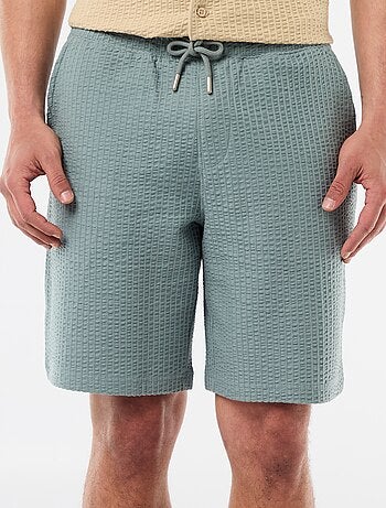 Bermuda in maglia pesante tinta unita