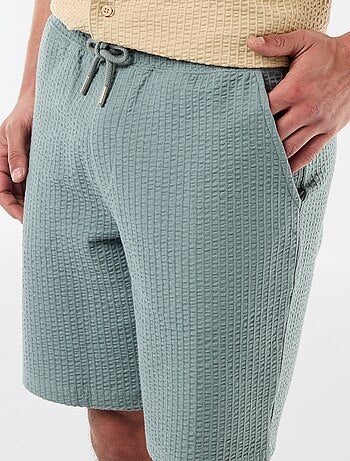 Bermuda in maglia pesante tinta unita