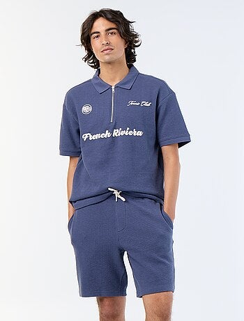 Bermuda in maglia pesante tinta unita