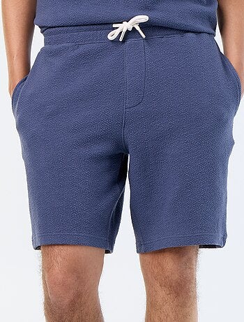 Bermuda in maglia pesante tinta unita