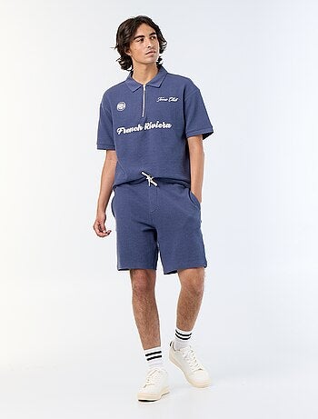 Bermuda in maglia pesante tinta unita