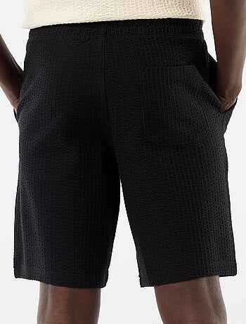 Bermuda in maglia pesante tinta unita