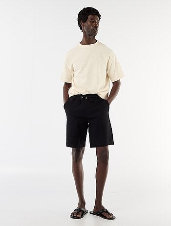 Bermuda in maglia pesante tinta unita