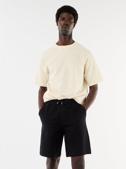 Bermuda in maglia pesante tinta unita - Kiabi