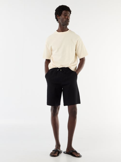 Bermuda in maglia pesante tinta unita - Kiabi