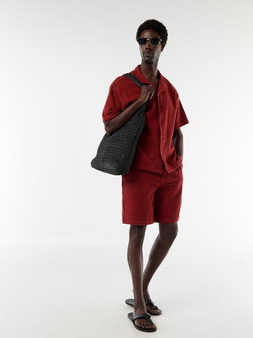 Bermuda in maglia pesante tinta unita - Kiabi