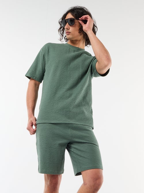 Bermuda in maglia pesante tinta unita - Kiabi