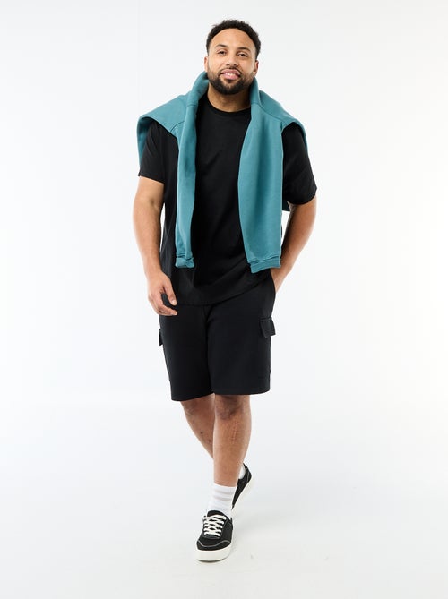 Bermuda in maglia piqué con tasche a patta - Kiabi