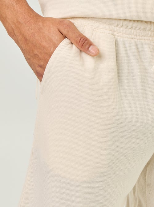 Bermuda in maglia waffle - Kiabi