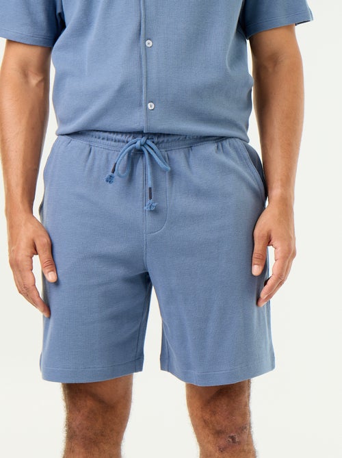 Bermuda in maglia waffle - Kiabi