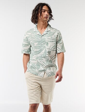 Bermuda in misto lino