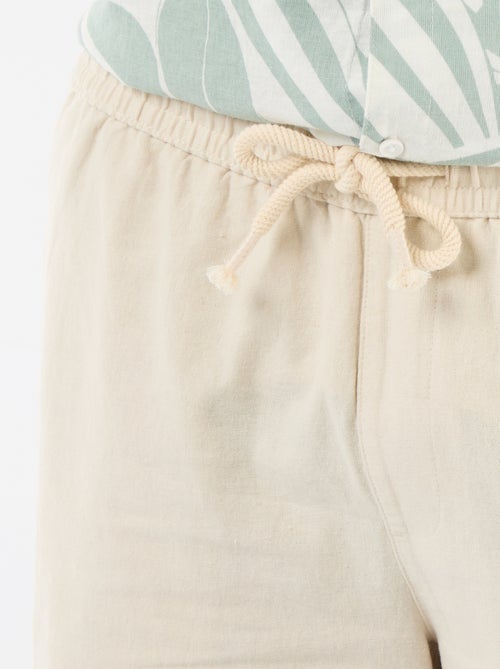 Bermuda in misto lino - Kiabi