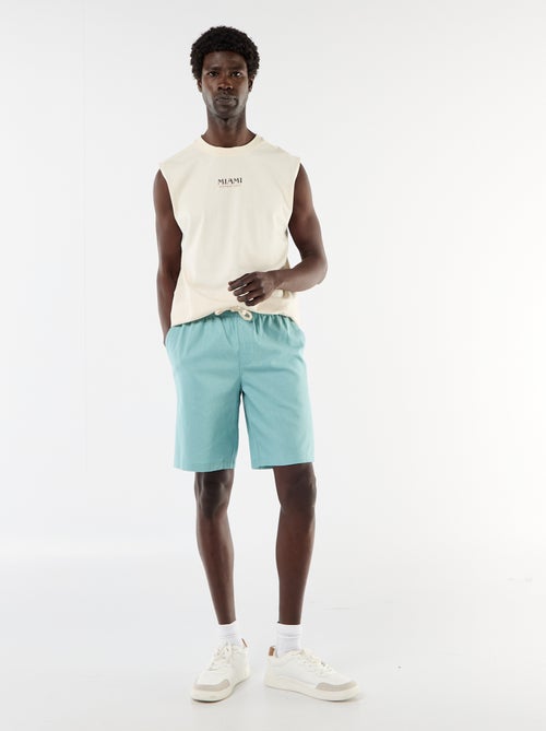 Bermuda in misto lino - Kiabi