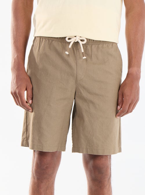 Bermuda in misto lino - Kiabi