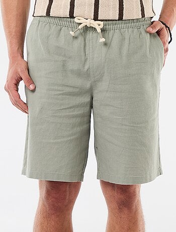 Bermuda in misto lino