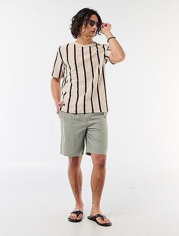 Bermuda in misto lino