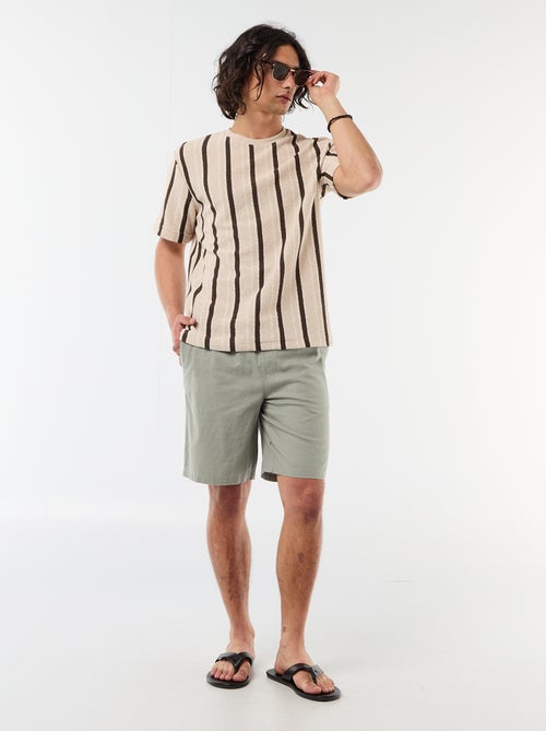 Bermuda in misto lino - Kiabi