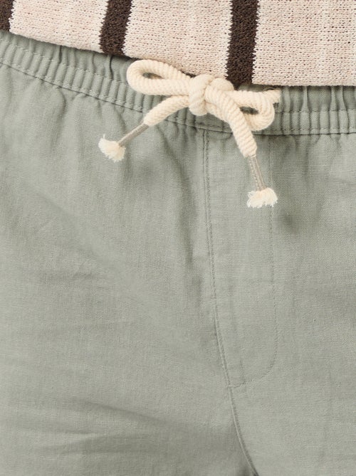 Bermuda in misto lino - Kiabi