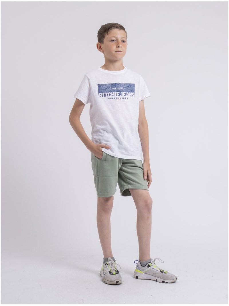 Bermuda in pile BIDMIN-J Verde - Kiabi