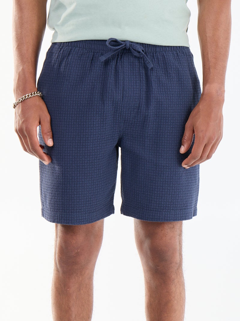 Bermuda in piqué Blu - Kiabi