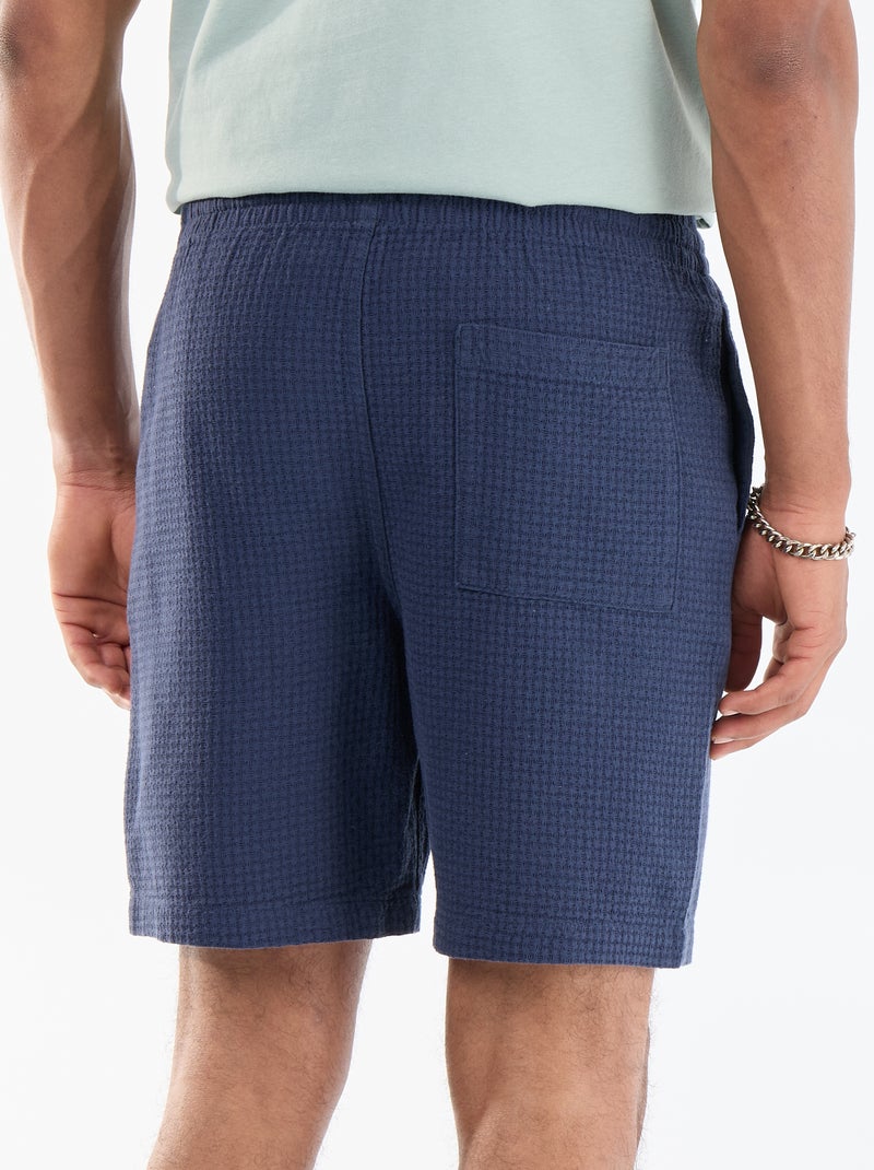 Bermuda in piqué Blu - Kiabi