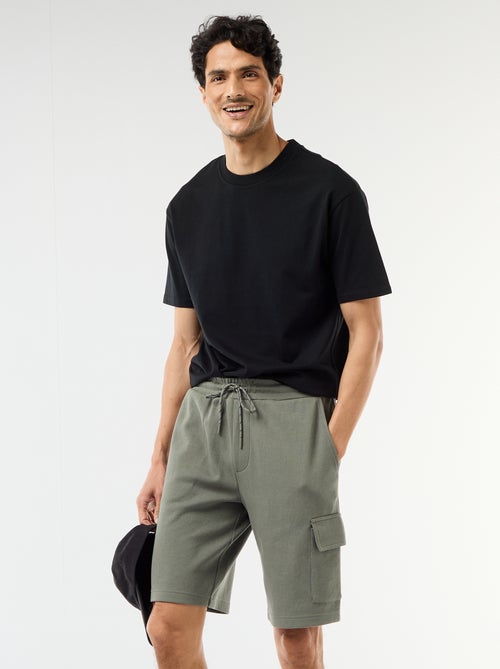 Bermuda in piqué di cotone multitasche - Kiabi