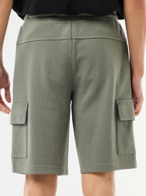 Bermuda in piqué di cotone multitasche - Kiabi