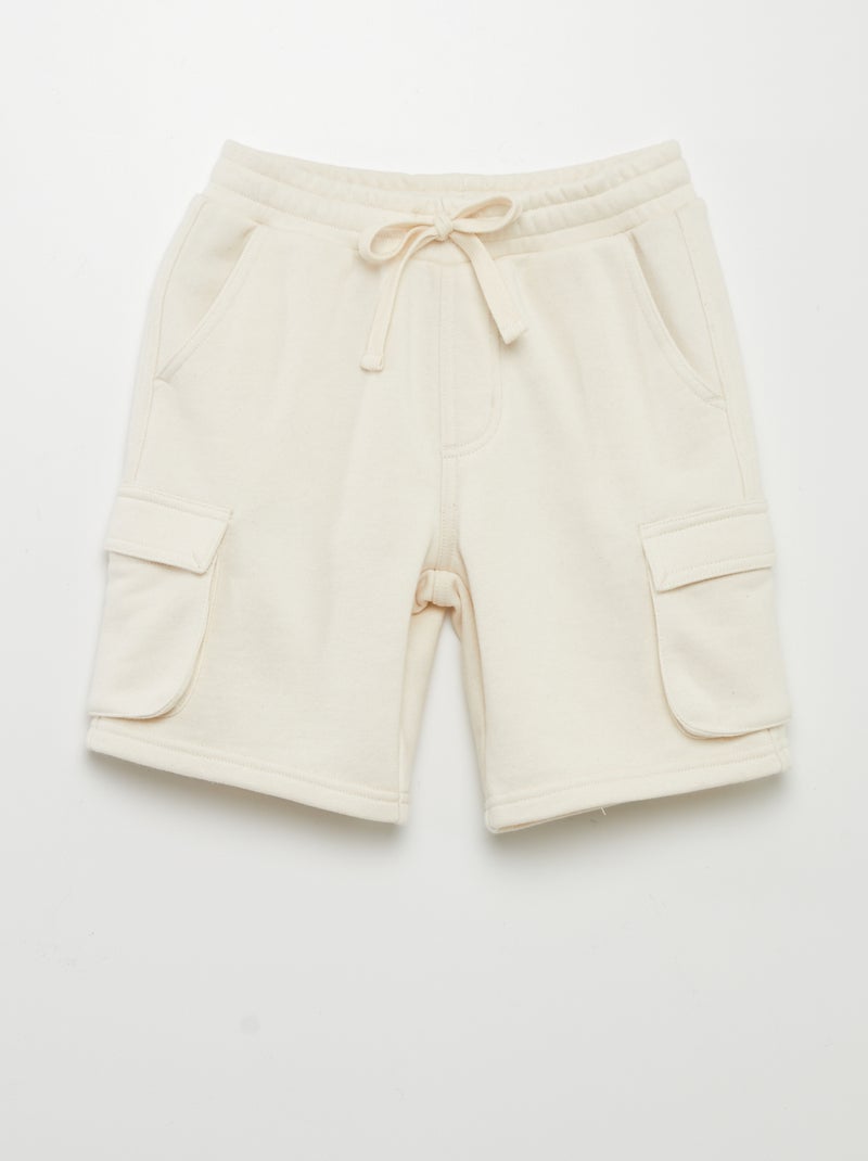 Bermuda in tessuto felpato BEIGE - Kiabi